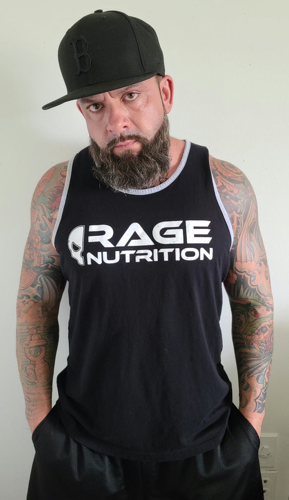 Rage Nutrition 2nd Edition Men's Tank Black & Heather Grey